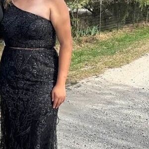 Elegant Black Lace Dress